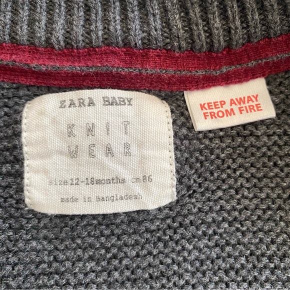 ZARA BABY KNIT WEAR FULL ZIP SWEATER - Picture 7 of 7